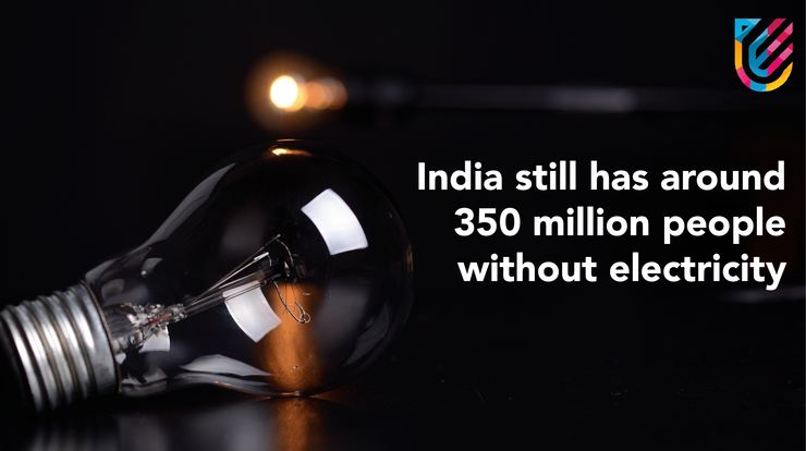 India still has 350 million people without electricity (power management)