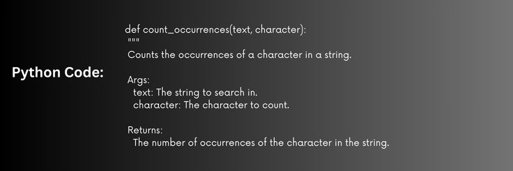 python code for counting the occurrences of a character in a string